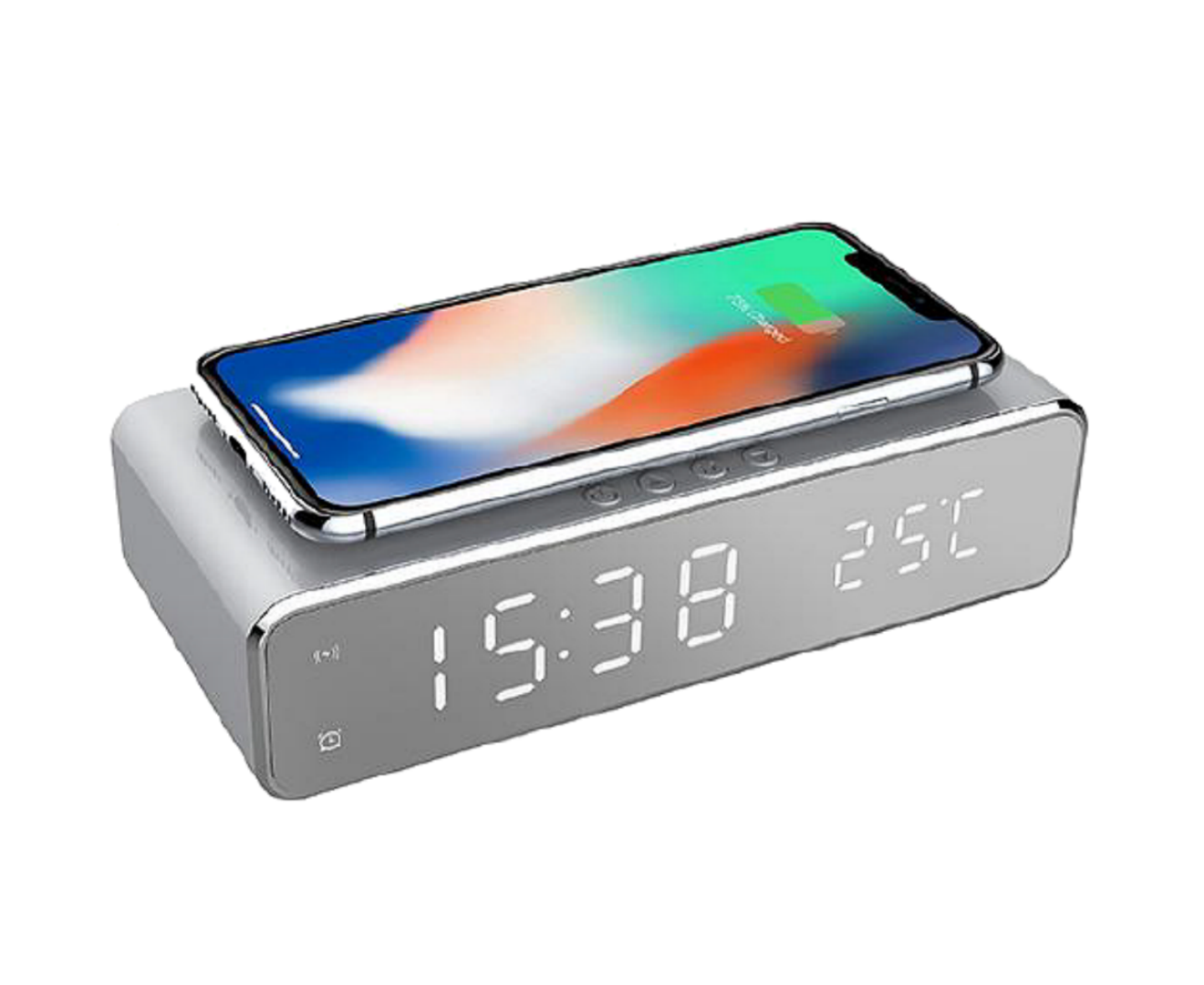 sharper image wireless charging alarm clock sharper image wireless charging alarm clock