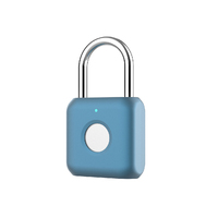 SAFEDOME Waterproof Smart Fingerprint Padlock with Bluetooth Blue 