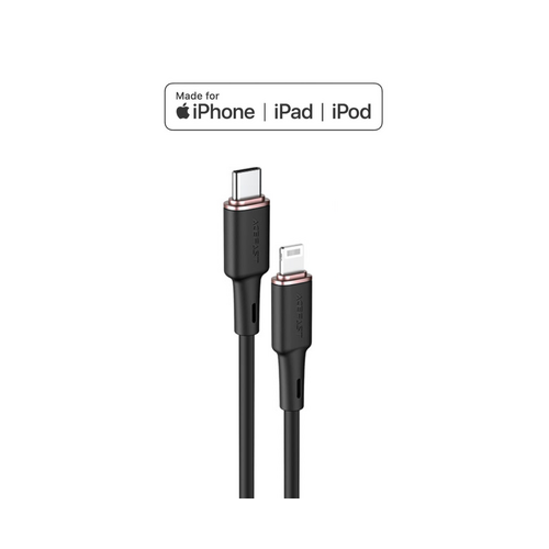ACEFAST MFi Black Charging Data Cable C2-01 USB-C to Lightning