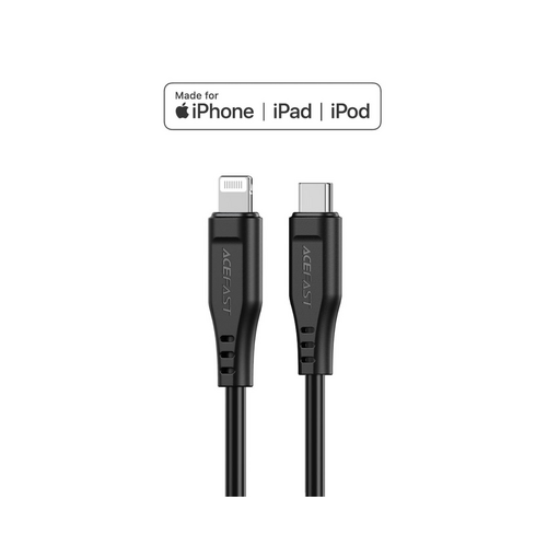 ACEFAST Black Charging Data Cable C3-01 USB-C to Lightning