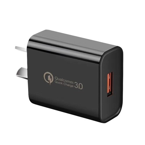 Orotec 18W Qualcomm 3.0 Quick Charge USB Wall Charger, Black