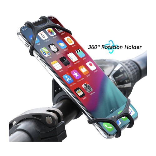 FLOVEME Flexible Silicone Bicycle/Scooter Smartphone Holder 360 Rotation