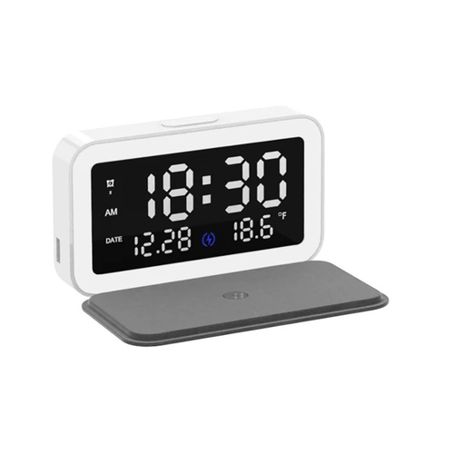 Tekomi Alarm Clock Wireless Charger with Night Lamp