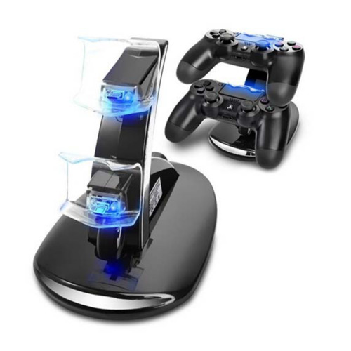 Dual USB Charging Stand for PlayStation 4 (PS4) Controllers – Slim and Pro, Black