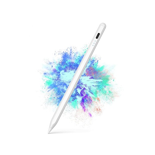 Orotec Magnetic Stylus Pen with Tilt Sensitivity & Battery Status Indicator for Apple iPad 2018 Model and Later, White
