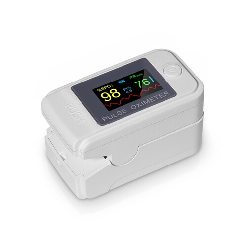 Orotec Smart Bluetooth Enabled Fingertip Pulse Oximeter SpO2 Blood Oxygen Saturation Monitor (Multidirectional Display), White