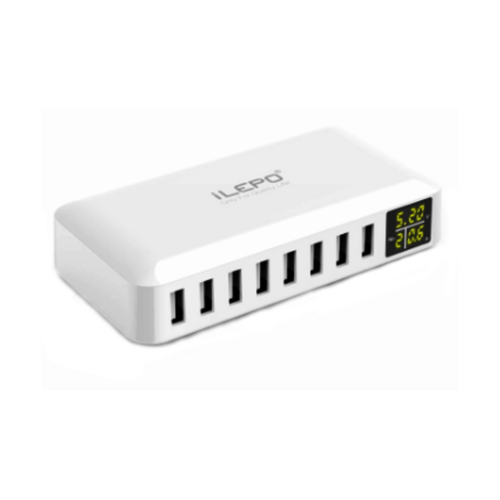 Orotec 40W 8-PORT Smart USB Charger with LED Display by iLEPO