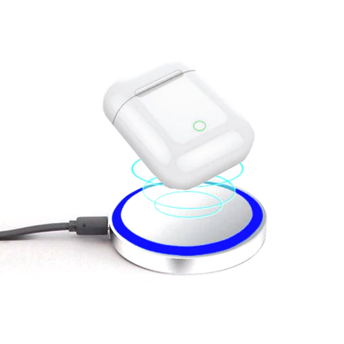 Mini Air 5W Wireless Charger Pad for Apple AirPods Pro and Qi Devices, Assorted Colours