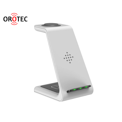 Orotec NexGen 10W 3-in-1 Triple Wireless Charger for Samsung (Galaxy Buds / Galaxy Watch / Smartphone) - White