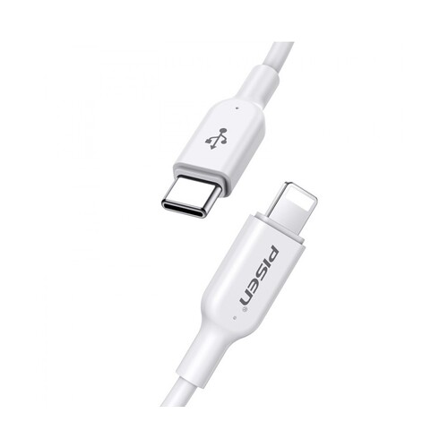 Lightning to USB-C 3A PD Fast Charging Data Cable 1M for iPhone & iPad, White