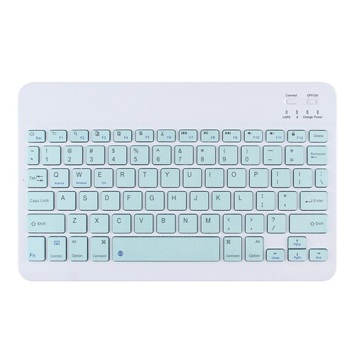 Portable Bluetooth Slim Wireless Keyboard Standalone for Tablets, Smartphones, PCs, Mint