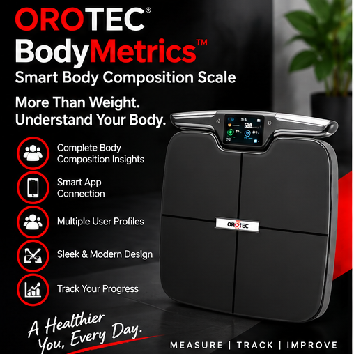 OROTEC BodyMetrics™ Smart Body Composition Scale with Bluetooth App