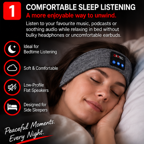 OROTEC DreamBand™ Bluetooth Sleep Headphones & Sports Headband