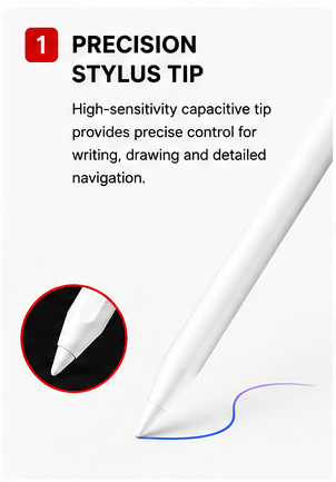 OROTEC SmartPen™ Universal Stylus Pen for Tablets & Touchscreens