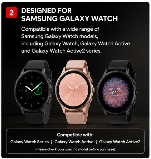 OROTEC GalaxyCharge™ Wireless Magnetic Charger for Samsung Galaxy Watch – Black