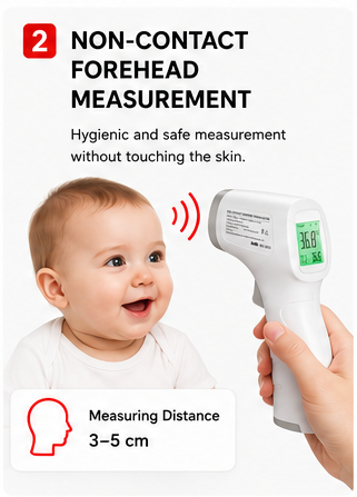 OROTEC TempCheck™ Pro Non-Contact Digital Infrared Forehead Thermometer