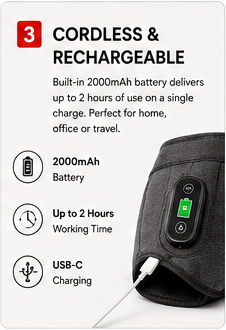OROTEC Cordless Heated Shoulder Wrap With Vibration Massage
