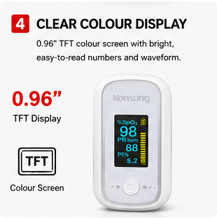 OROTEC PulseCheck™ Fingertip Pulse Oximeter – SpO₂, Pulse Rate & Perfusion Index