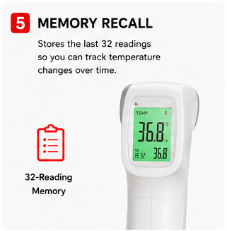 OROTEC TempCheck™ Pro Non-Contact Digital Infrared Forehead Thermometer