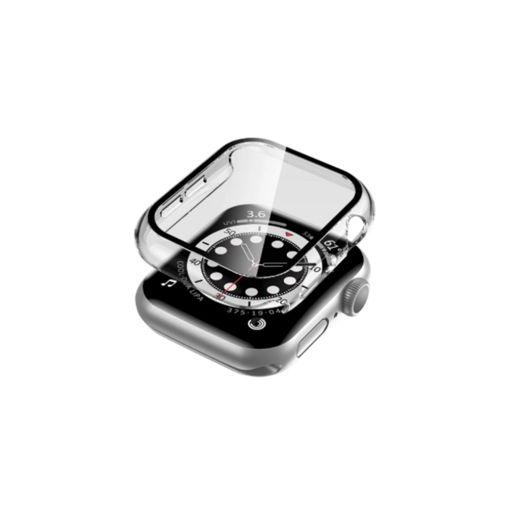 OROTEC WatchShield™ Tempered Glass Screen Protector & Protective Case for Apple Watch