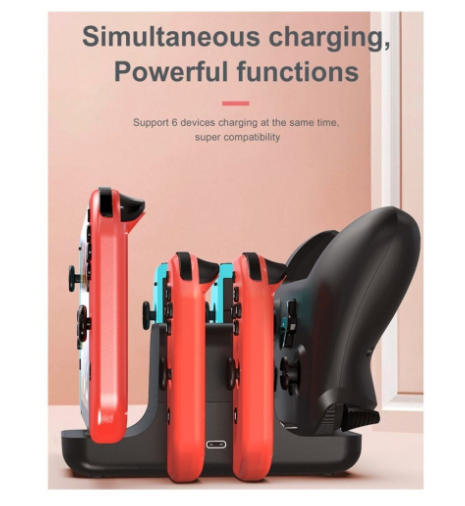 OROTEC 6-in-1 Gaming ChargeStation™ for Nintendo Switch & Controllers