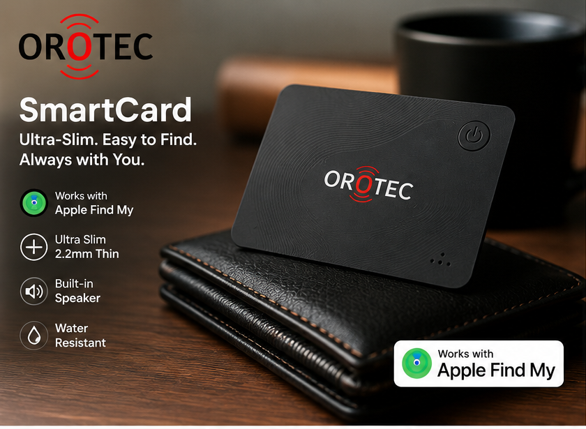 OROTEC Slim Smartcard Tracker — Find What Matters