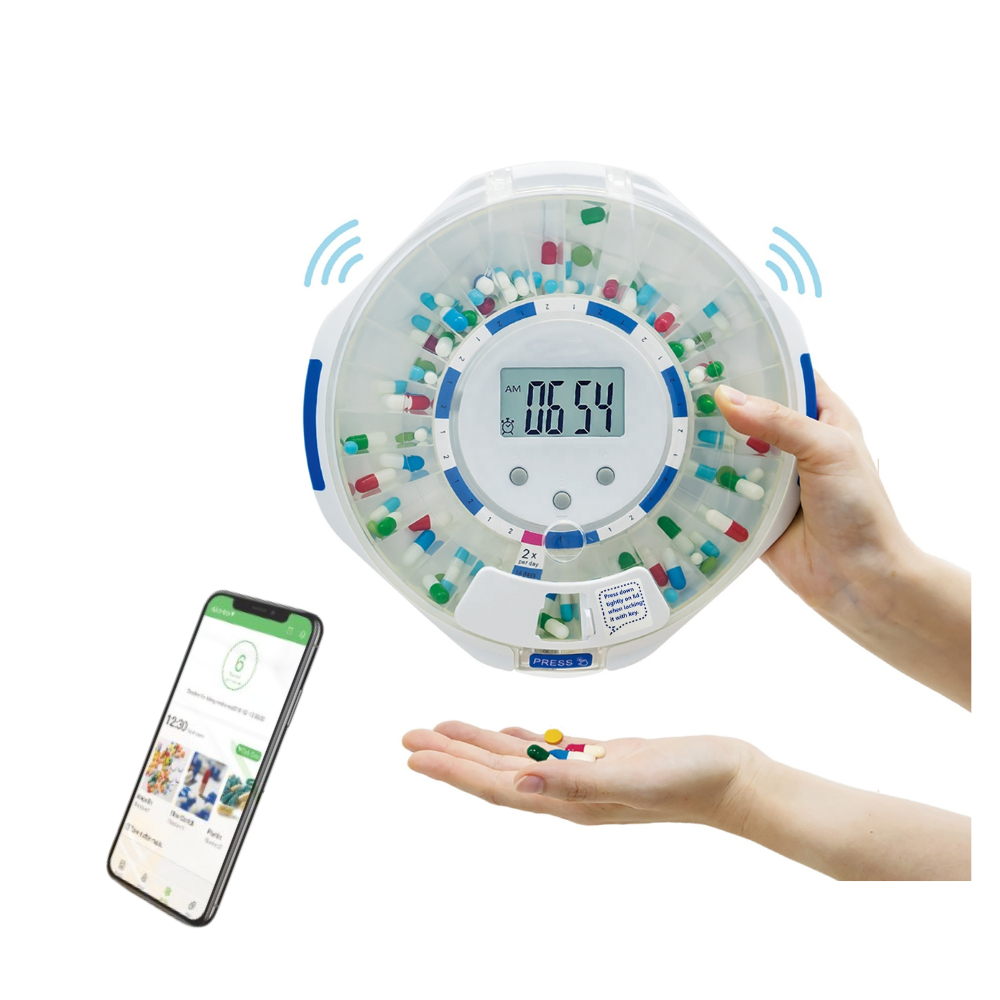 OROTEC SmartDose 28™ Bluetooth Smart Automatic Pill Dispenser – 28-Day Medication Organiser
