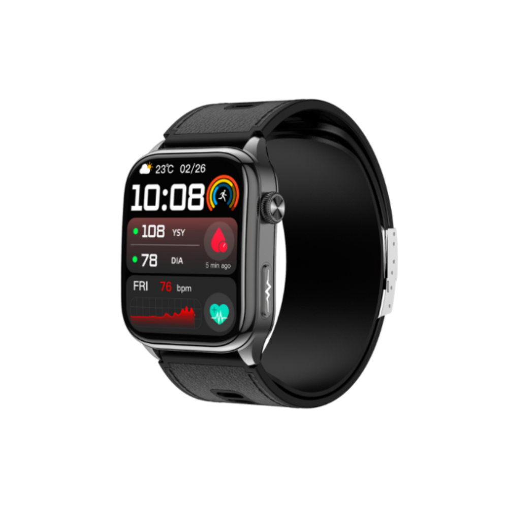 OROTEC Health Smartwatch with Air Pump BP Monitor ECG SOS Calling AMOLED Display