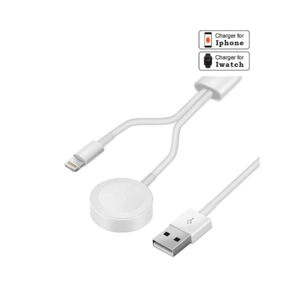 OROTEC WatchCharge Duo™ Magnetic Apple Watch Charger + iPhone Lightning Cable