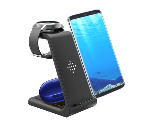 OROTEC 3-in-1 Triple Wireless Charger for Samsung (Galaxy Buds / Galaxy Watch / Smartphone)