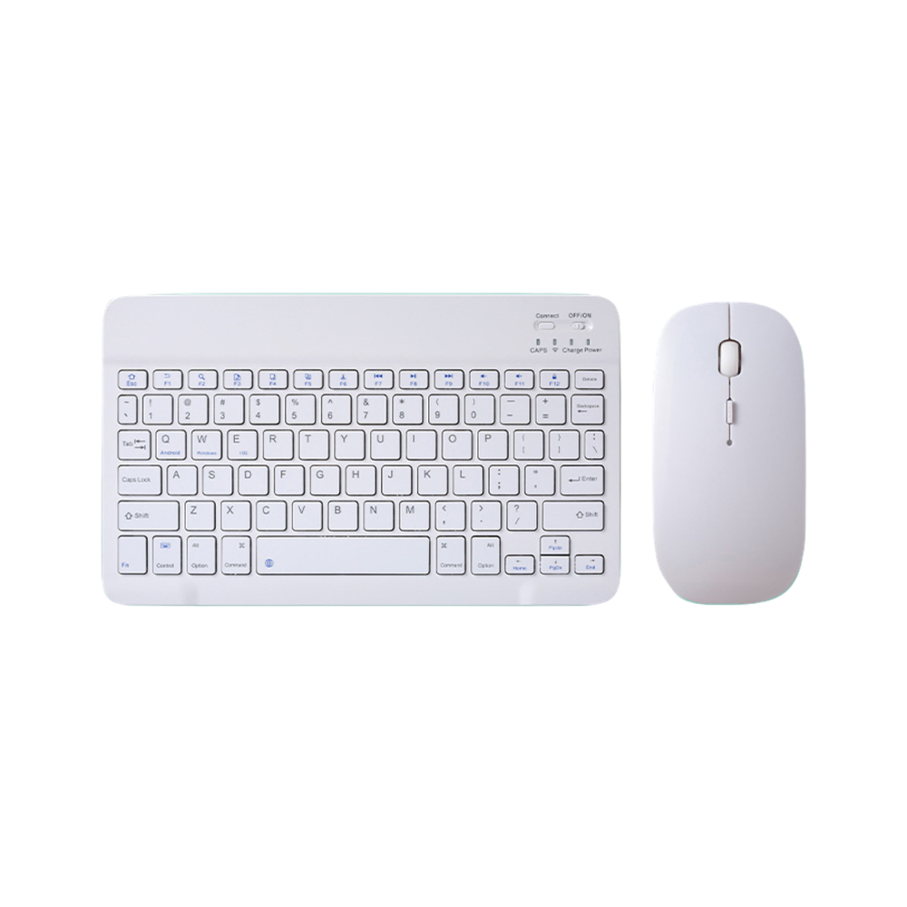 OROTEC SlimKey Duo™ Portable Bluetooth Keyboard & Wireless Mouse 2-in-1 Combo – White