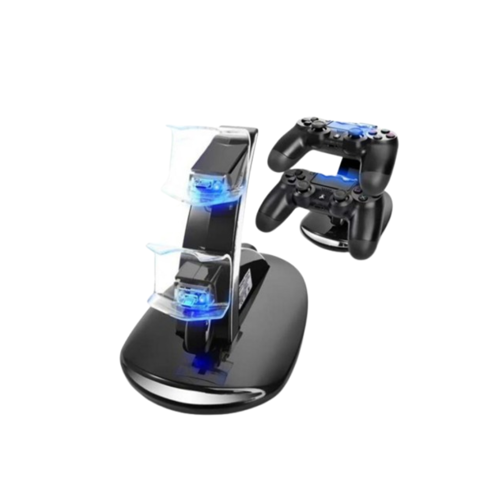 OROTEC DualCharge™ Dual USB Charging Stand for PS4 Controllers – Black